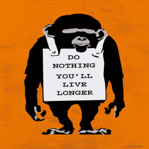 猴子 Do nothing BANKSY