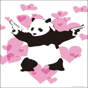 熊貓&槍 BANKSY