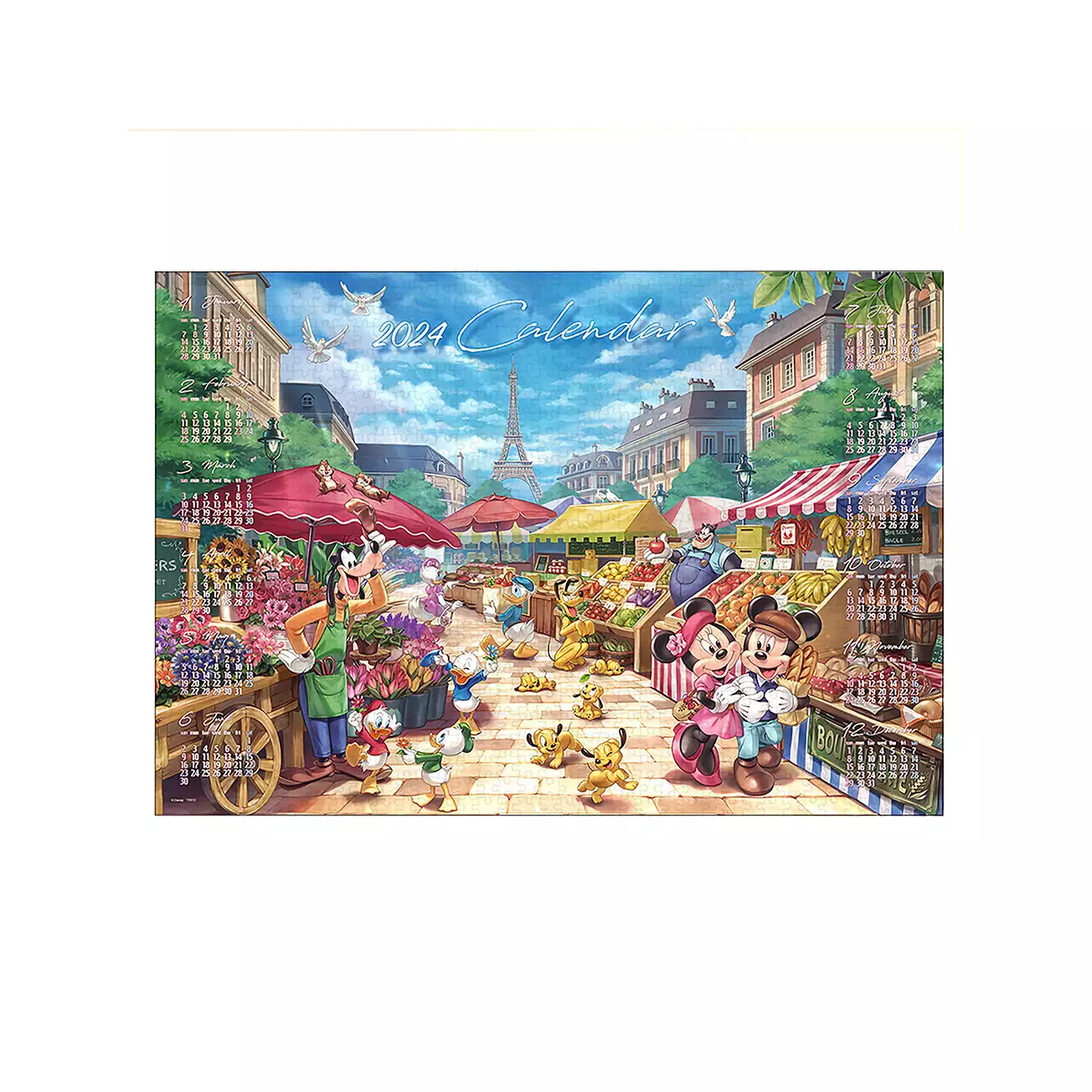 迪士尼2024年曆 熱鬧市場