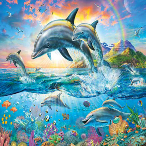 海洋藝術 海豚遊行