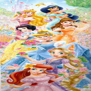 迪士尼 花園公主(長幅)(絕版)