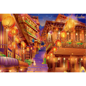 九份階梯(夜光)