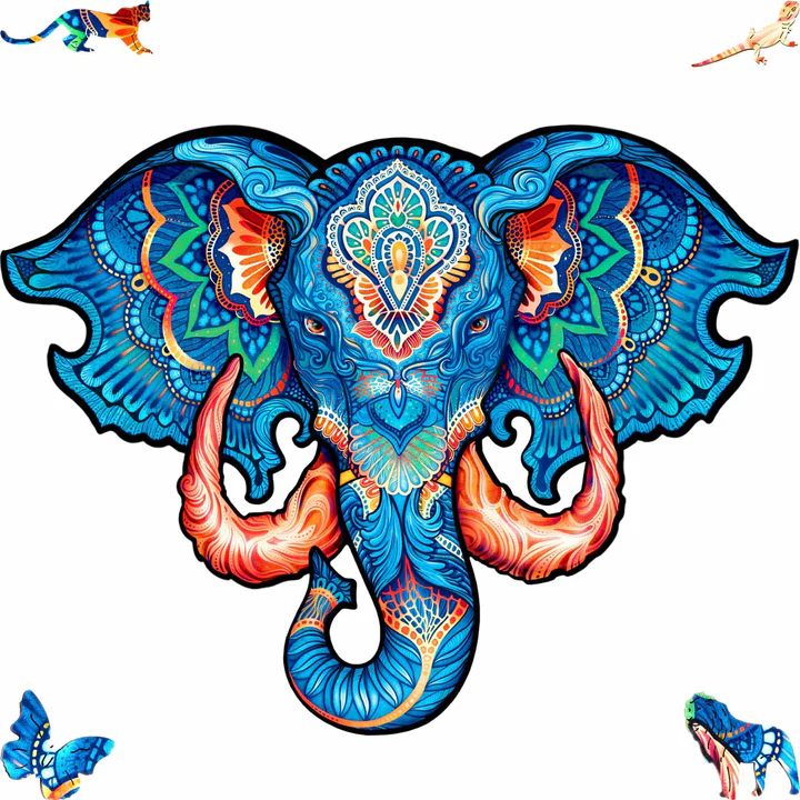 永恆的大象 KING SIZE(木拼)(造型拼圖)