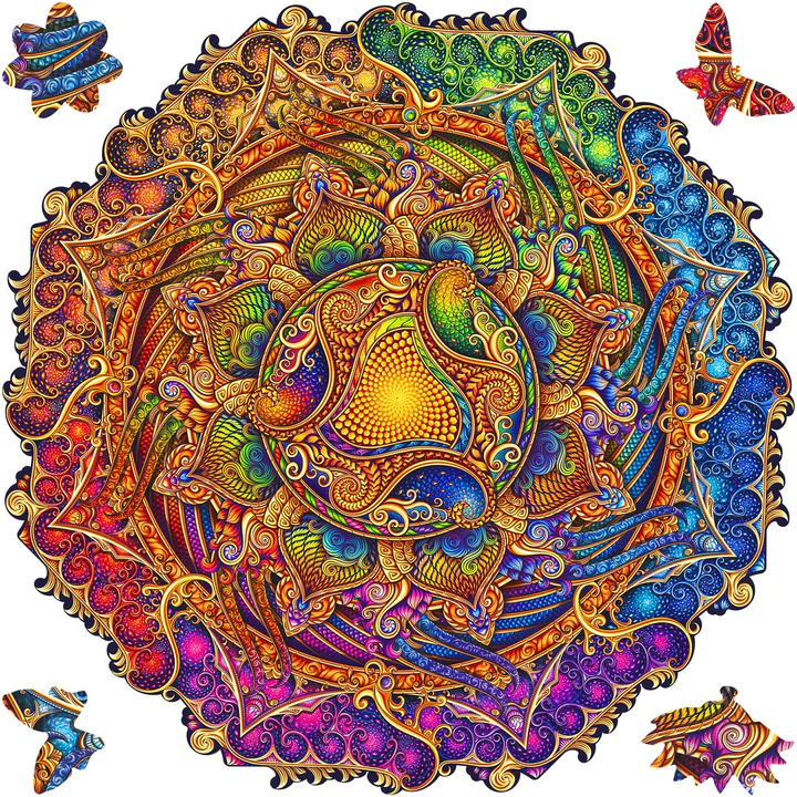 曼荼羅 無盡的財富 Tiny(木拼)(造型拼圖)