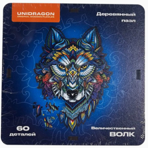 雄偉的狼 Tiny(木拼)(造型拼圖)