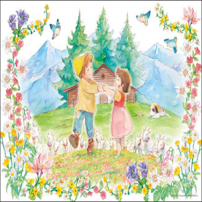 阿爾卑斯山的少女 春天之舞