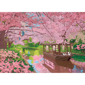 粉櫻織天 花雨紛飛