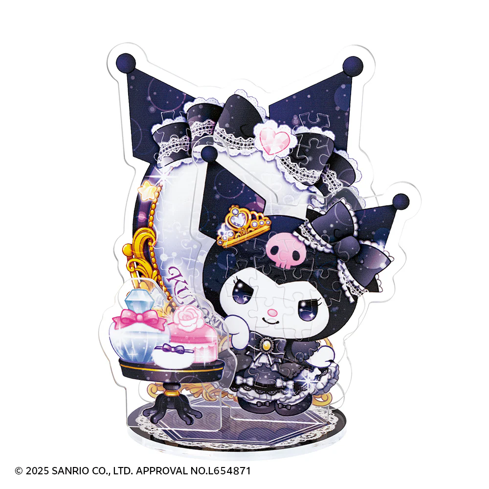 庫洛米 蝴蝶結 水晶立牌(塑膠透明)