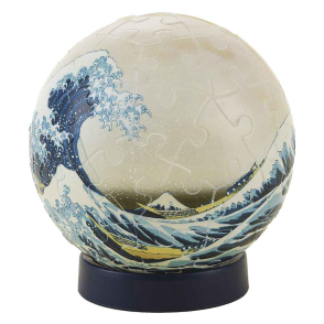 神奈川沖浪裏 LED球型夜燈(3D立體)