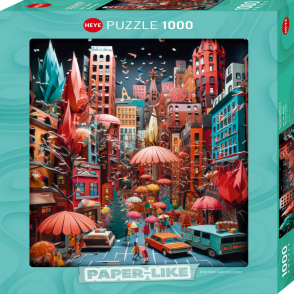 衍紙藝術:街道峽谷