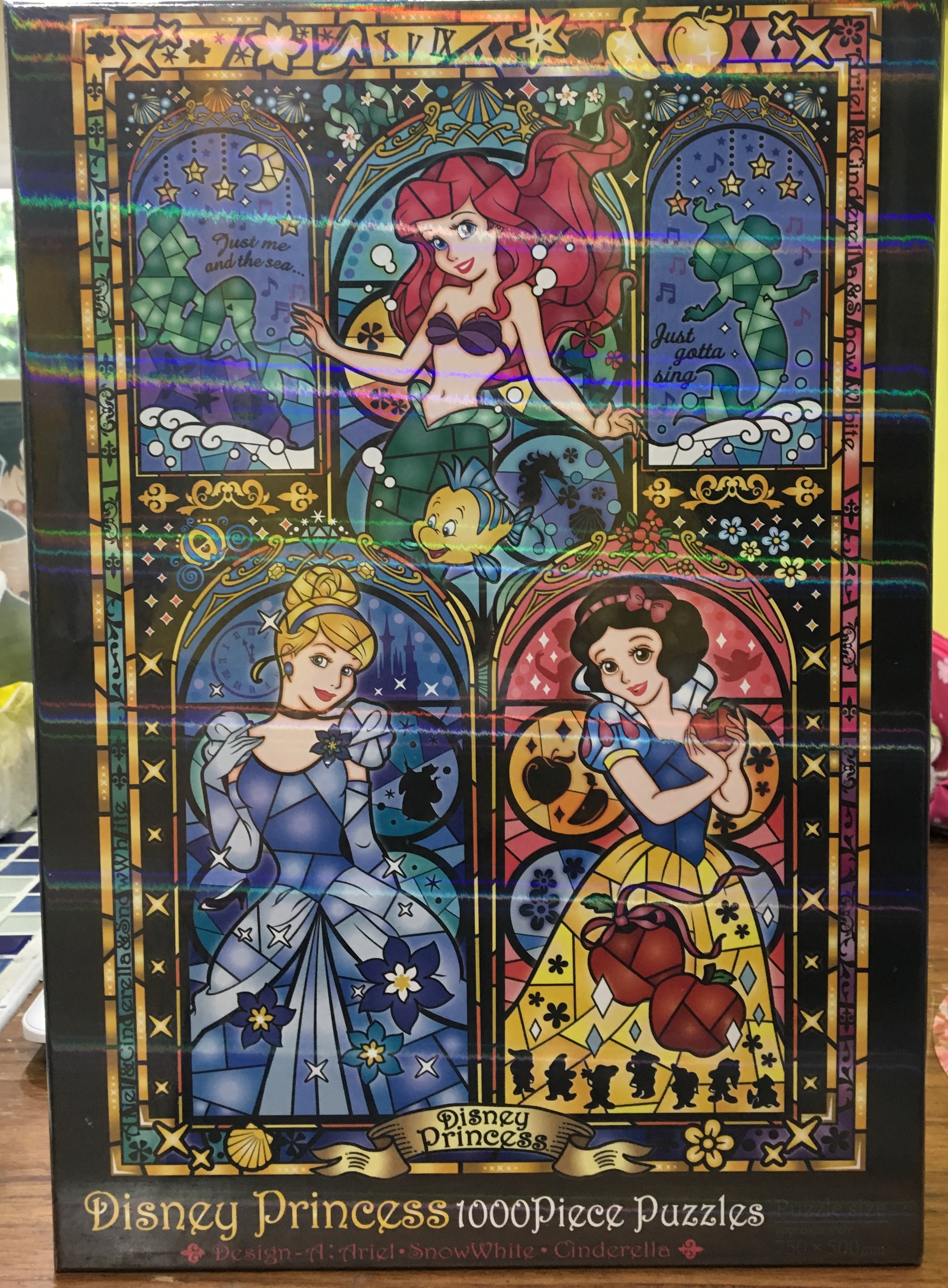 彩繪玻璃 艾莉兒白雪仙杜瑞拉(絕版)(雷射)