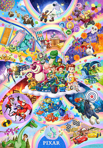 皮克斯角色大集合 彩虹