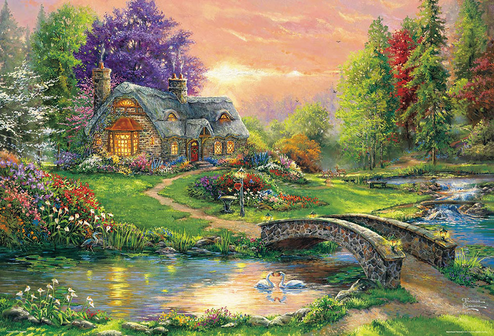 春日河邊磚屋 Thomas Kinkade