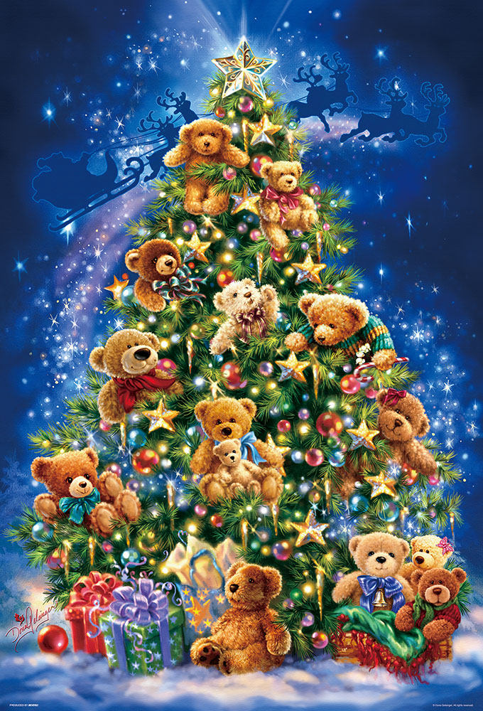 泰迪熊聖誕樹(夜光)