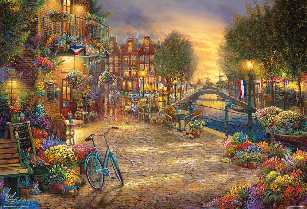 阿姆斯特丹街景 Thomas Kinkade(迷你片)