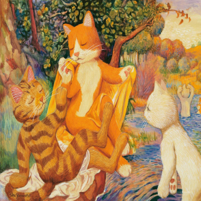 貓.美術館 水中喵浴