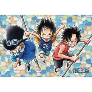 航海王 羈絆(魯夫、艾斯、薩波)(塑膠透明)(迷你片)