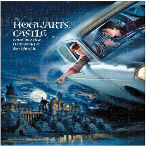 哈利波特 搭乘會飛的車前往霍格華茲