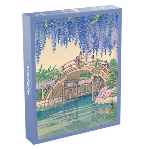 川瀨巴水 龜戶的紫藤