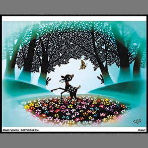 享受春天的小鹿斑比(塑膠)