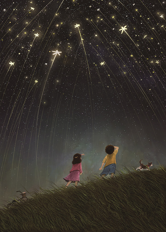 星花祈願(木拼)