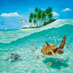 海洋藝術 藍色綠洲