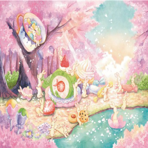 兔崽崽 櫻花樹下的甜品派對