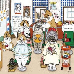 不思議的貓世界 家庭理髮