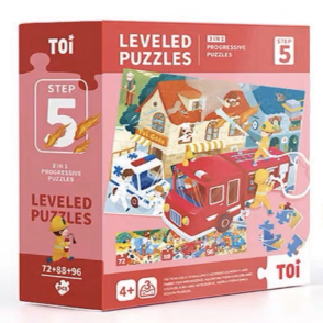 兒童拼圖5階-小鎮生活