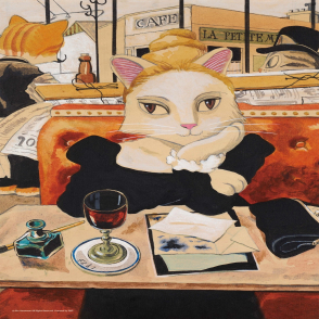 貓.美術館 咖啡館的貓