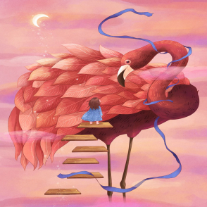  心中的小世界之遇見火烈鳥